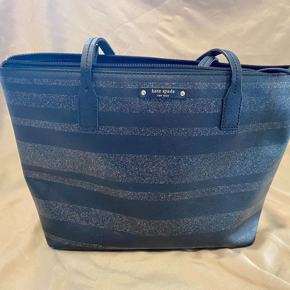 Large black kate spade purse